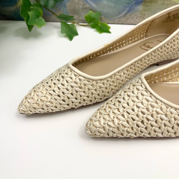 New Sam Edelman Wanda Pointed Toe Flat in Ivory Size 6.5 - Picture 6 of 11
